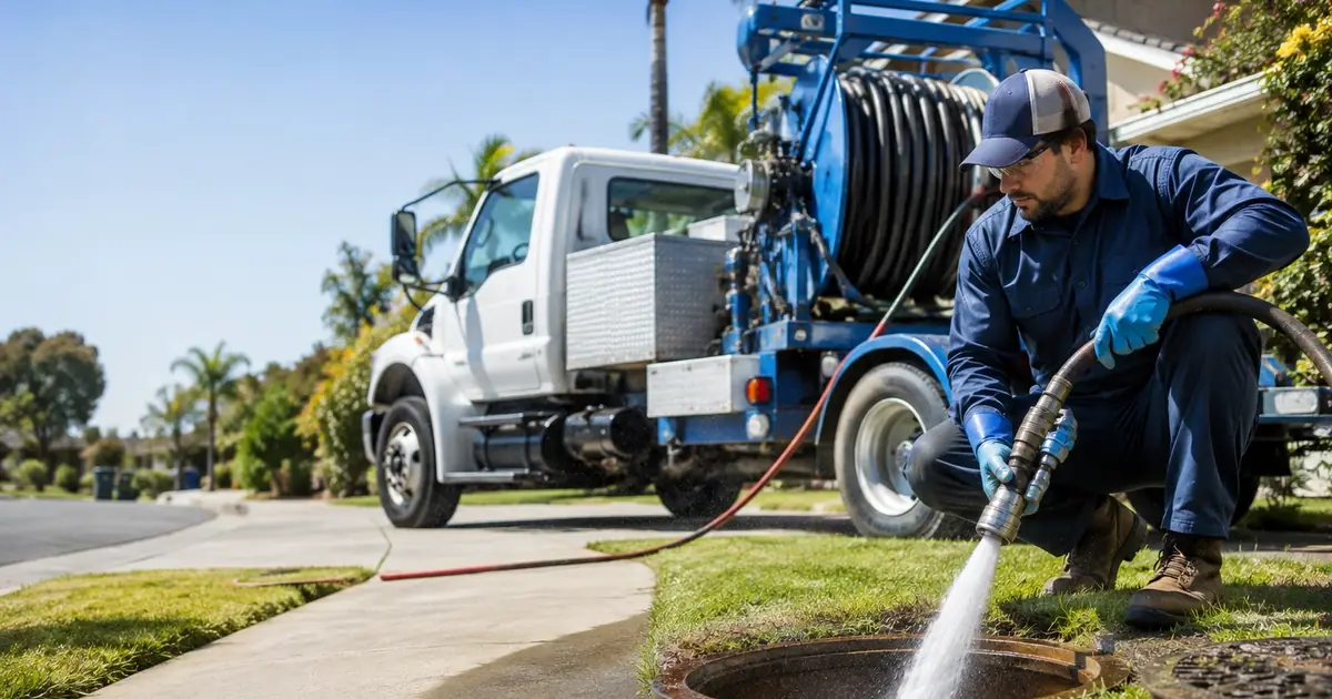 Hydro jet sewer cleaning San Pablo