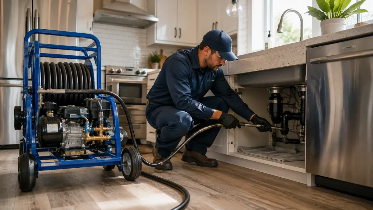 Kitchen Drain Hydro Jetting in San Pablo