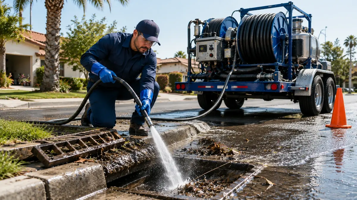 Storm Drain Hydro Jet Cleaning in San Pablo