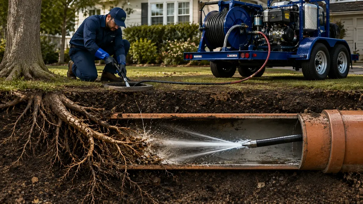 Tree Root Removal with Hydro Jetting in San Pablo